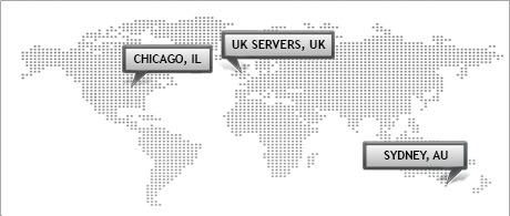 Different data center facility locations Different data center facility locations